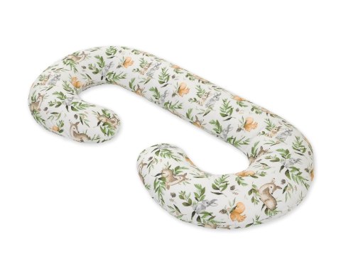 Poduszka ciążowa typu C dla kobiet w ciąży Woodland green