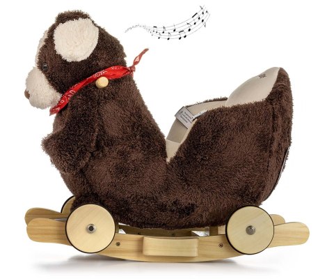 MILLY MALLY 4771 Piesek Polly Plus na biegunach - Brown Dog