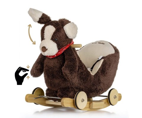 MILLY MALLY 4771 Piesek Polly Plus na biegunach - Brown Dog